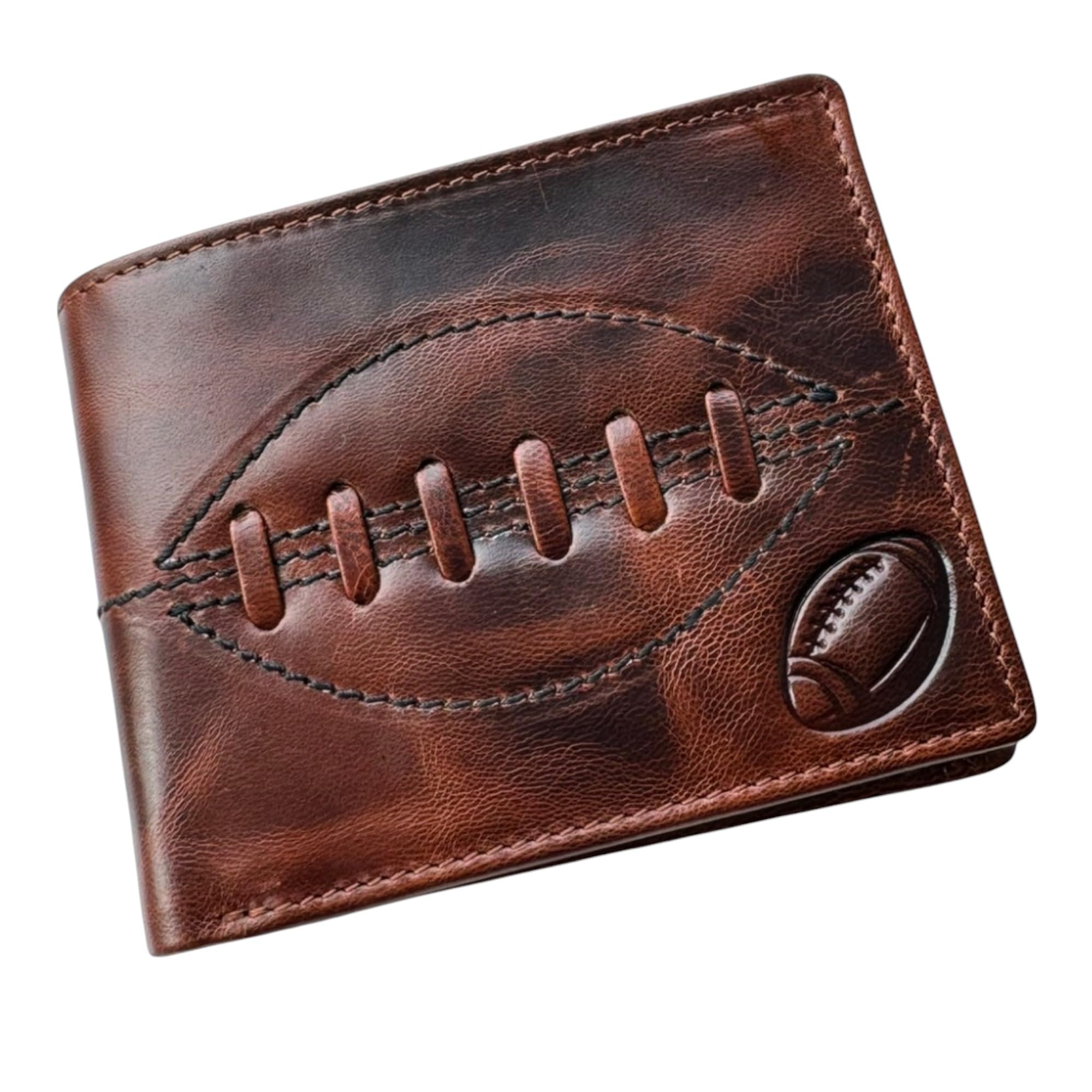 RUGBY FABRIC WALLET レジメンタルスカル（新品未使用） SPORTGIFTZ - Buffalo Leather Rugby Wallet | RFID Protection | 7