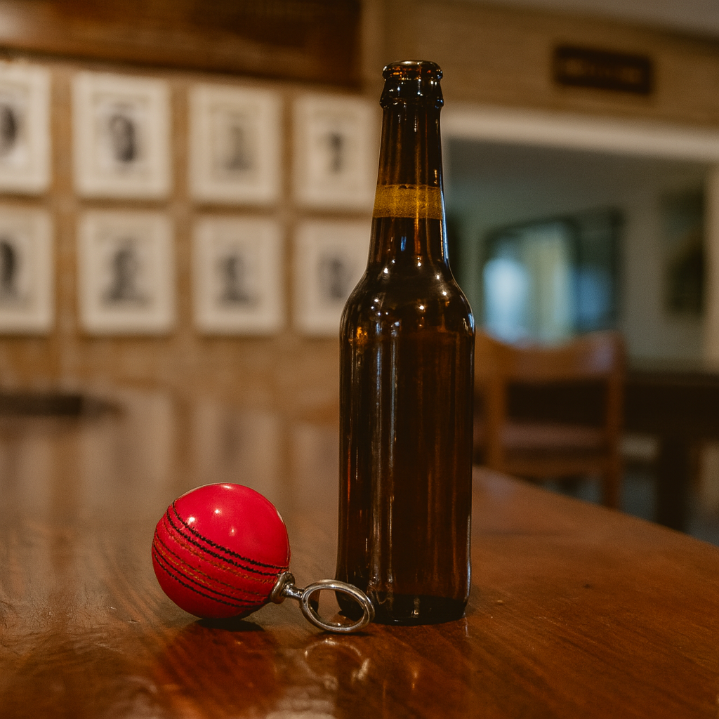 CRICKET-GIFTS - Real Pink Cricket Ball Bottle Opener Made from Genuine Leather For Cricket Fans