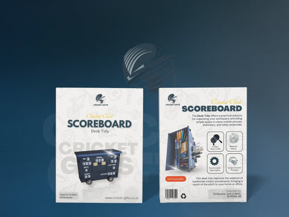 CRICKET-GIFTS Cricket Club Scoreboard Desk Tidy - Self Assembly