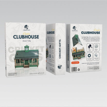 CRICKET-GIFTS Cricket Club Clubhouse Desk Tidy Self Assembly