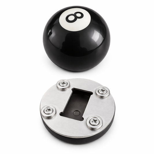 SPORTGIFTZ Pool 8 Ball Half Ball Bottle Opener with Magnets for the fridge