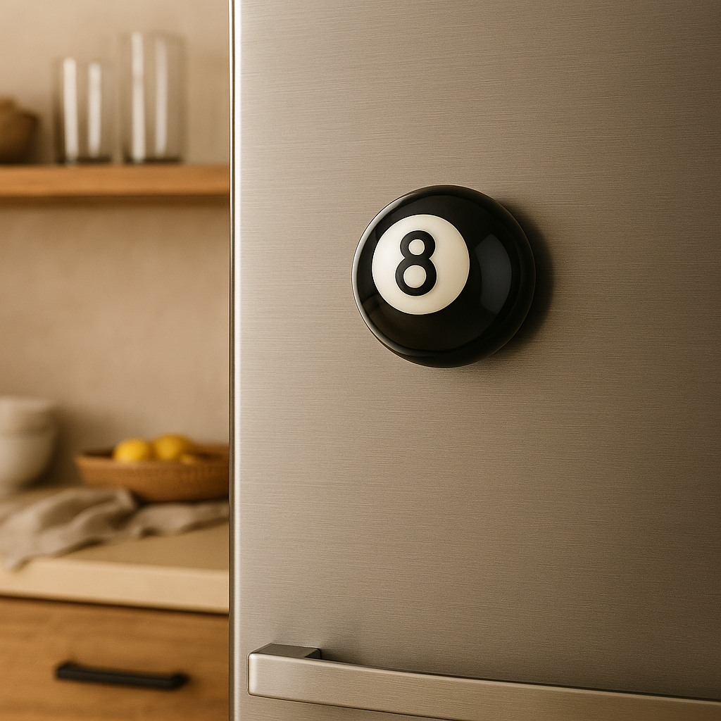 SPORTGIFTZ Pool 8 Ball Half Ball Bottle Opener with Magnets for the fridge