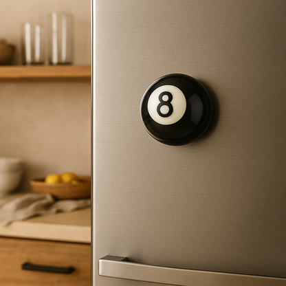 SPORTGIFTZ Pool 8 Ball Half Ball Bottle Opener with Magnets for the fridge