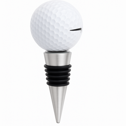 SPORTGIFTZ - Golf Ball Wine & Spirits Bottle Stopper | Genuine Golf Ball | Fits 20mm Neck Bottles | Hand Made