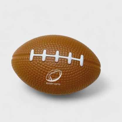 SPORTGIFTZ Large Rugby Ball Squeezy Stress Ball | Relieve Tension and Improve Focus | Ideal for Rugby Enthusiasts & Athletes | 8cm
