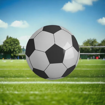 Giant Inflatable Football 107cm ? Huge Outdoor Ball for Beach, Garden, Park | Fun for Kids & Adults | Ideal for Football, Volleyball Travel