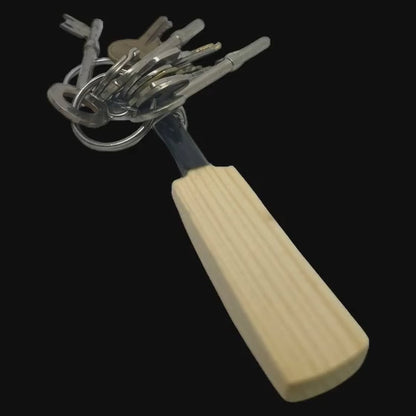 CRICKET-GIFTS Mini Cricket Bat Keyring ? Stylish and Durable Wooden Keychain for Cricket Lovers, Perfect Souvenir, Gift, or Accessory for Bags and Keys